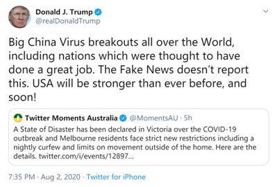 美国|这锅，特朗普都能甩到中国头上！