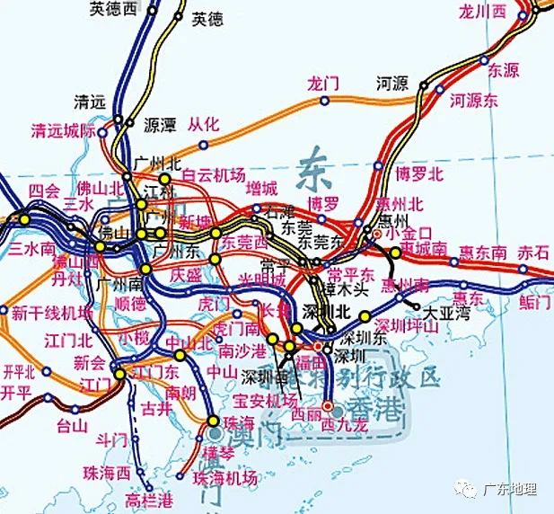 白云机场将引入广河高铁!轨道上的大湾区:46个铁路项目简析!