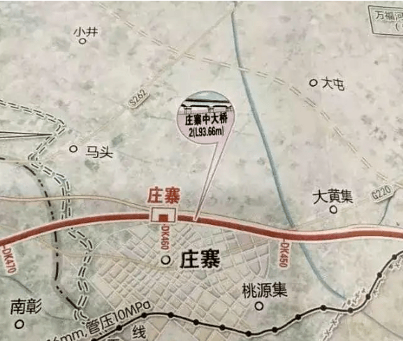 沿日兰高速公路向西, 在曹县庄寨镇新建庄寨站, 在河南省兰考县引入郑