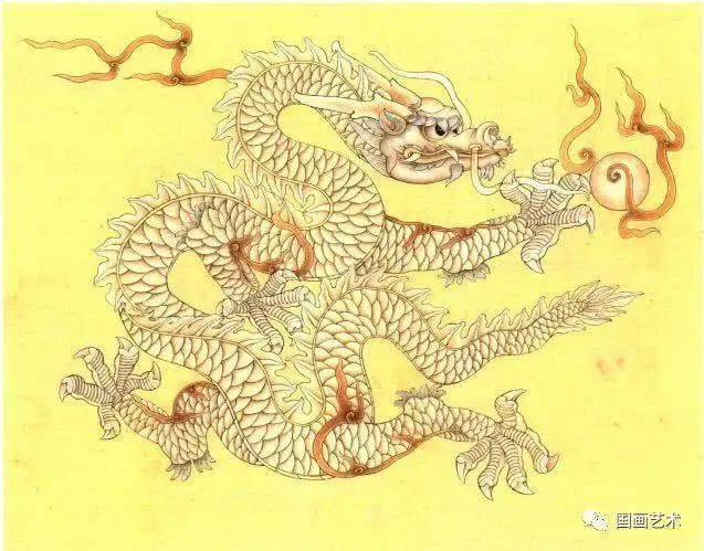 工笔龙画画法步骤示范含详细文字解析