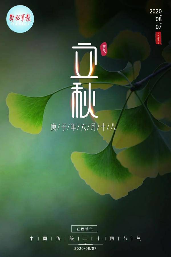 夏渐|海报 | 今日立秋