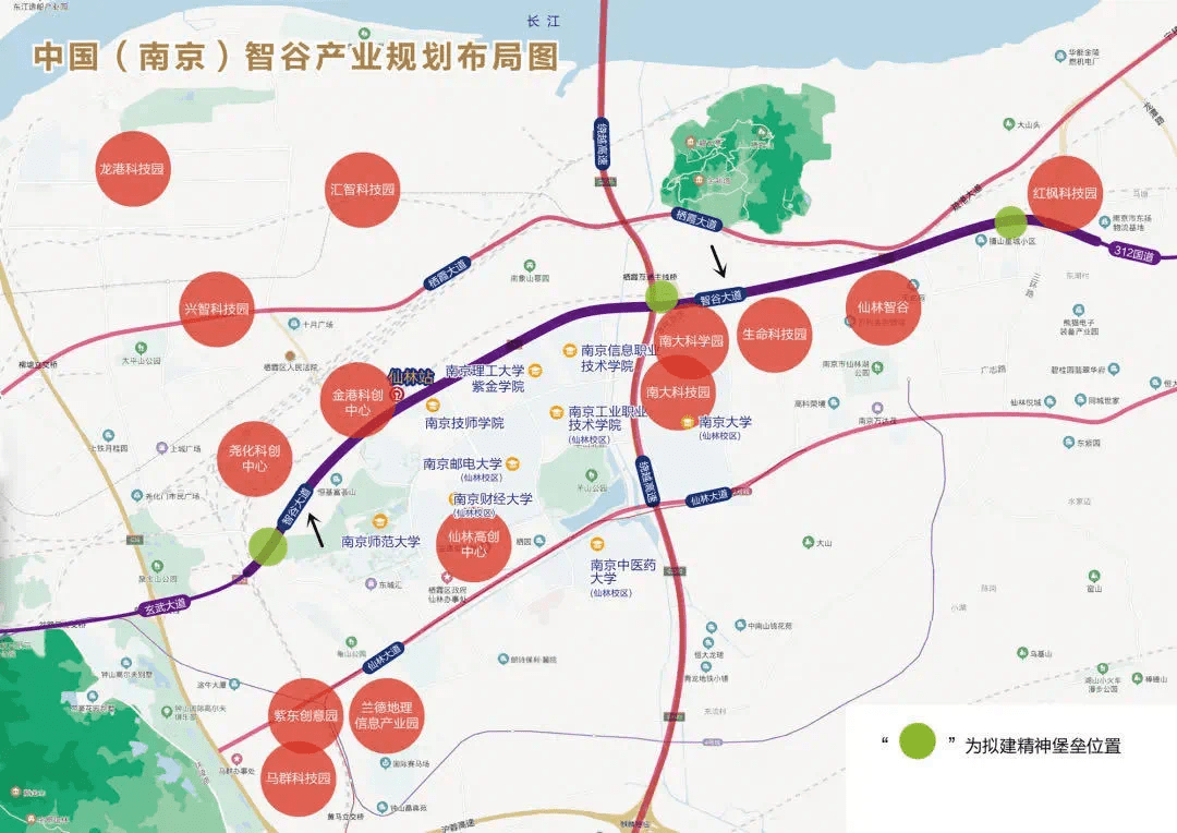 作为通往中国(南京)智谷的关键通道,312国道南京栖霞段西起玄武大道与