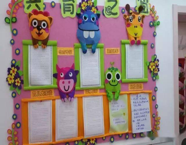 幼儿园新学期家园共育栏优秀作品欣赏