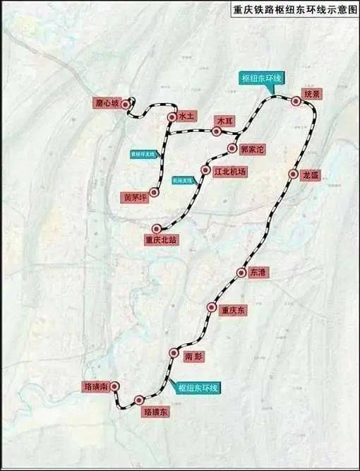 串起鱼复,龙兴等9个工业园,3大铁路客站,东环线大屋基