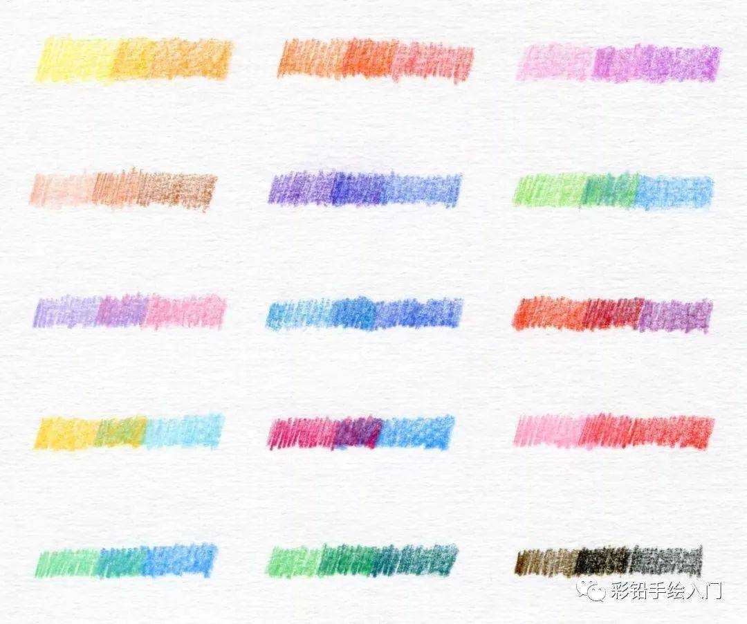 彩铅画入门教程 彩铅基础画:排线的几种方法67_颜色