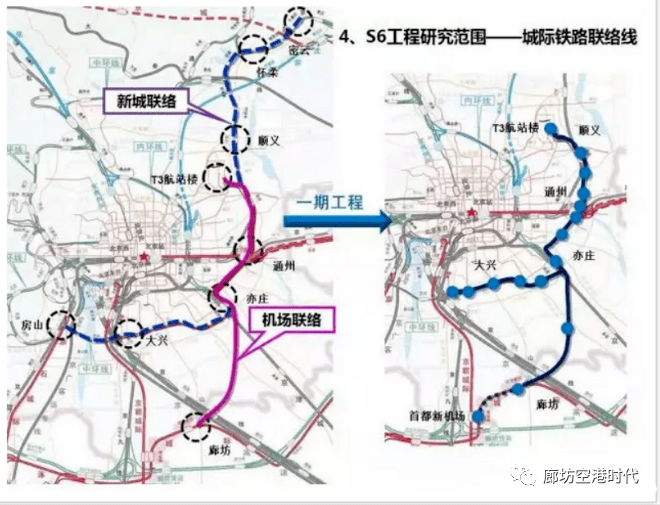 廊坊与北京连接的城际铁路联络线二期出图,永清地处优势区位!