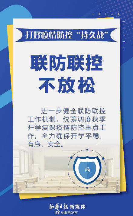 防控|秋季开学季即将来到！10张海报看如何防控校园疫情