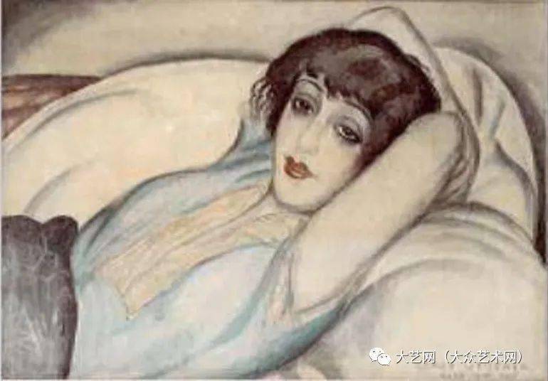 丹麦著名时尚女画家,插图家 gerda wegener 作品_格达·韦格纳