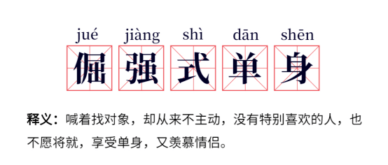 "我一定是太优秀了,还没有人追我"我单身我快乐,单身自由,单身万岁"