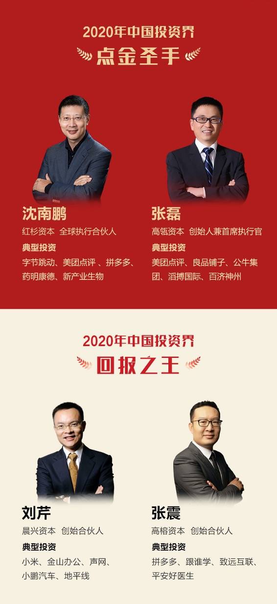 投资界|重磅！2020「投资界TOP100」投资人榜单发布