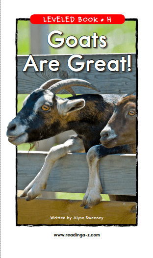 米粒英语绘本课堂——goats are great