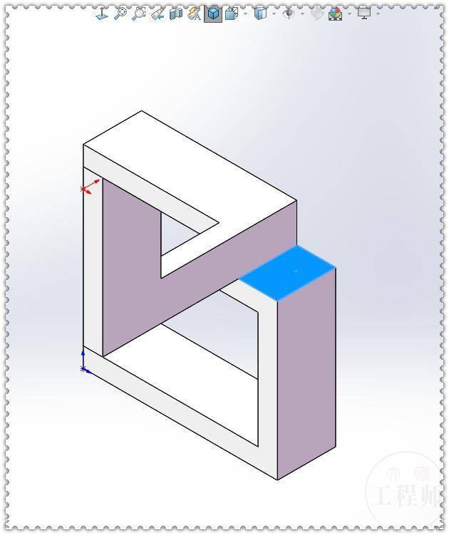 solidworks用视觉误差画一个不存在的方框