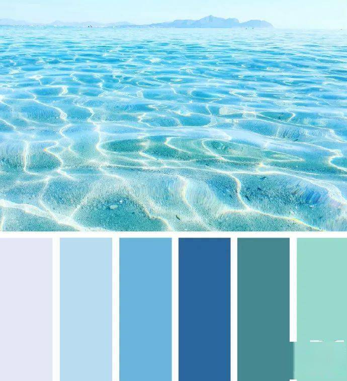 配色分享海的颜色
