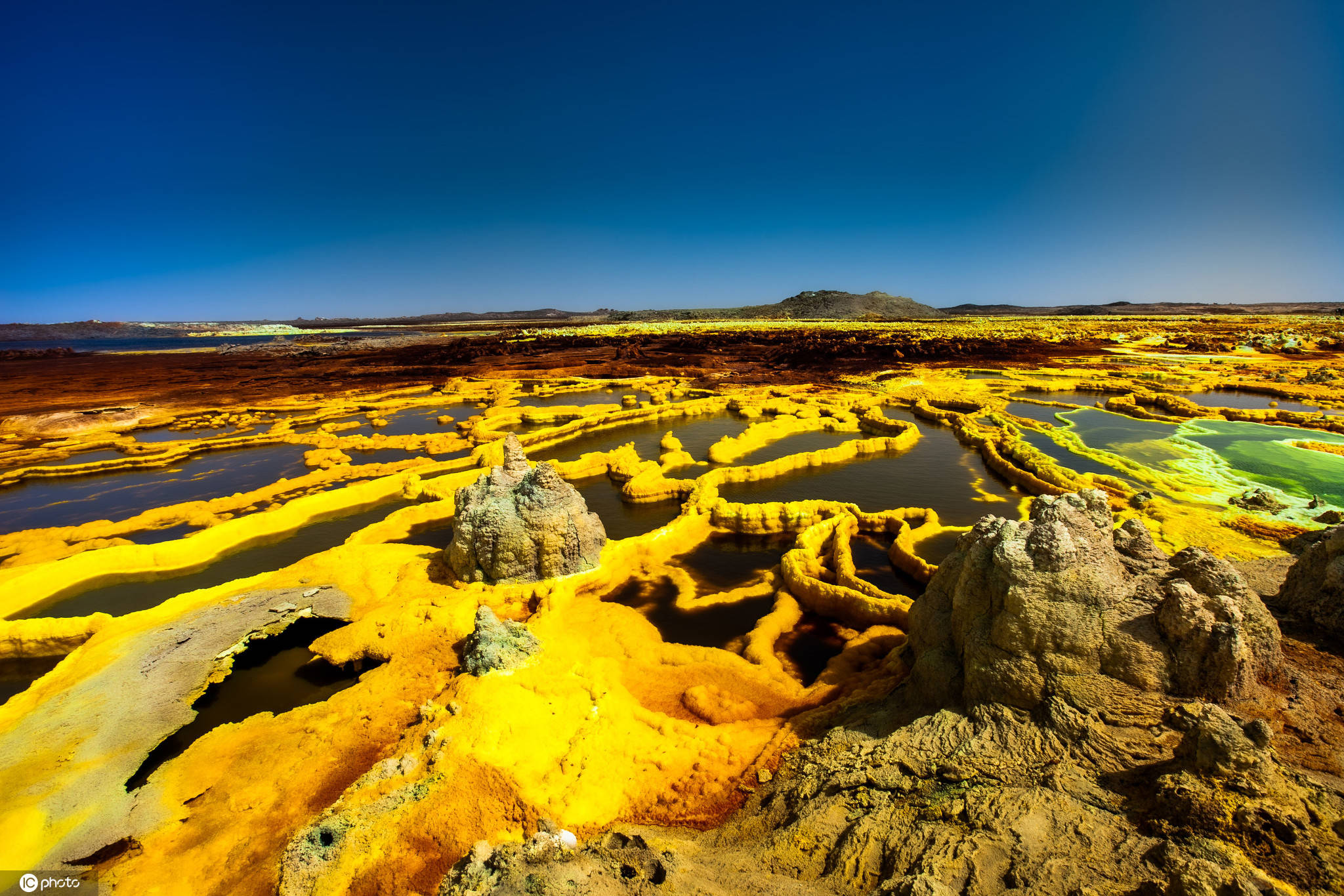 埃塞俄比亚达罗尔火山地质奇特 色彩斑斓宛如外星球_时间