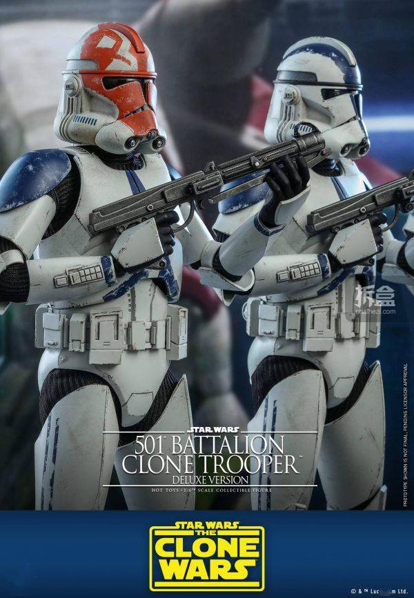 hottoys 星球大战 501军团克隆人士兵 1/6迷你珍藏人偶