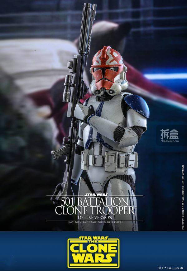 hottoys 星球大战 501军团克隆人士兵 1/6迷你珍藏人偶