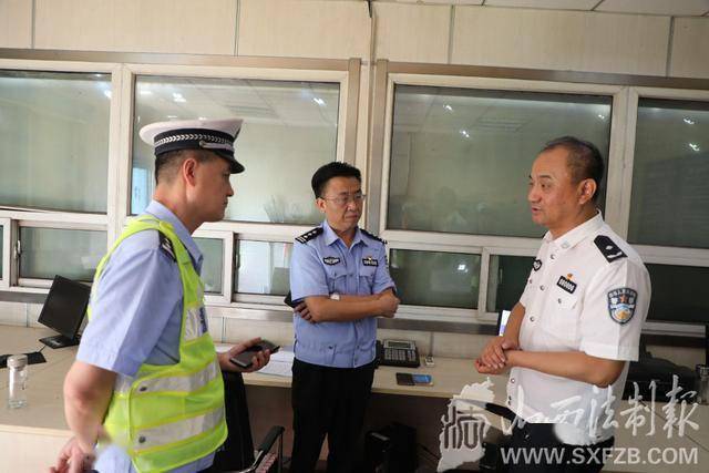 高岭支队长到襄汾公安交警大队实地督导检查专项整治工作
