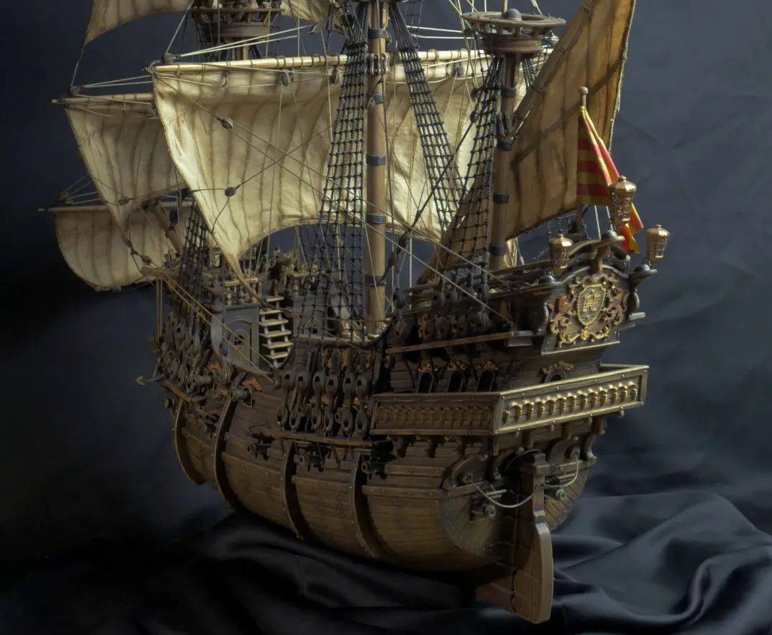 1:48 西班牙帆船战舰"圣巴托梅 san bartolome_作品