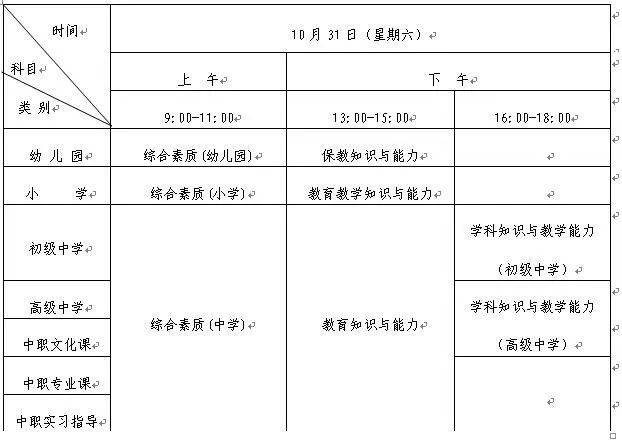 考试|2020年下半年滨州市中小学教师资格考试笔试10月31日进行