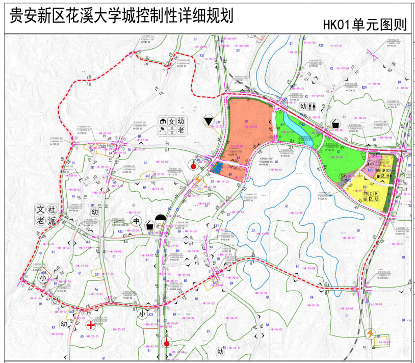 配建6班幼儿园及18班小学 花溪大学城部分地块规划有调整