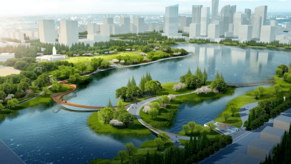 东沙湖二期概念示意图