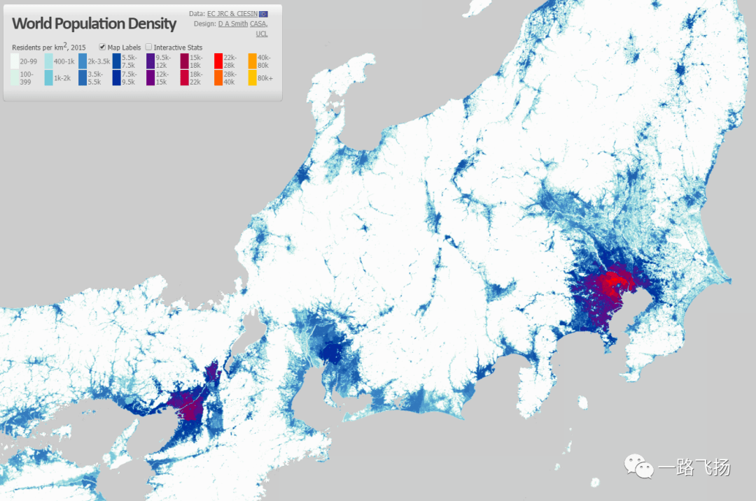 日本人口密度_日本人口密度分布图