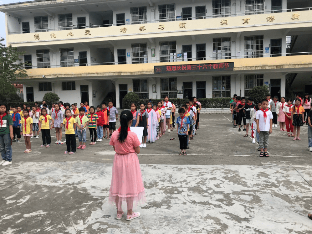 卫闽中心小学故县小学通过开展"盆栽种植大比拼"我和老师合个影"