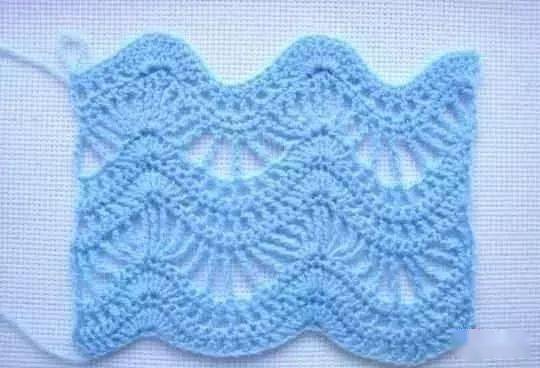 波浪|42款钩针波浪编织花样,钩到手抽筋(附教程)