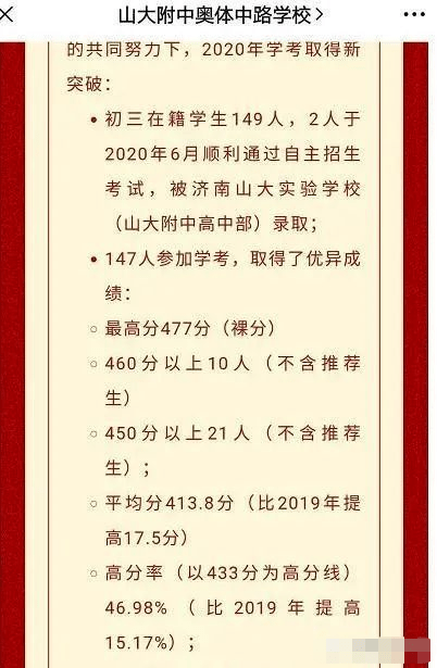 2020年济南市初中中_2021中考|济南推荐生的报考及录取