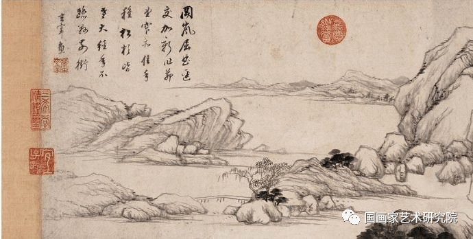 ☆古寶堂☆『董其昌・山水図』・中国明代書画家・中国美術・掛軸