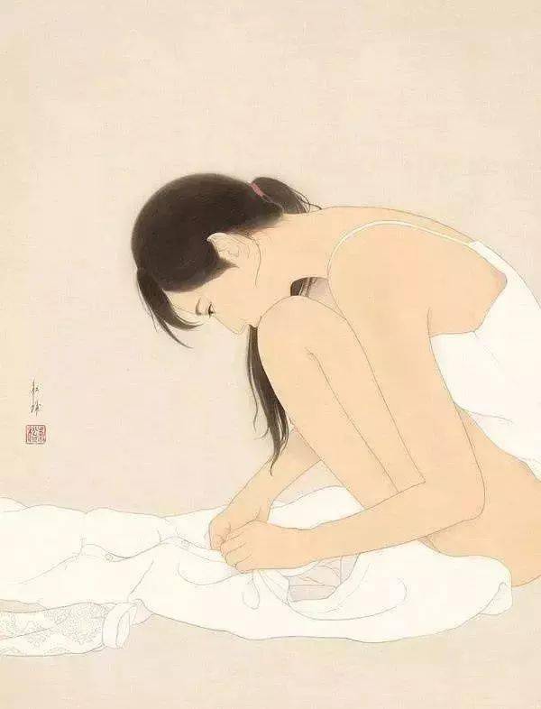 日本美女艺术家和她的美女人体画，美极了