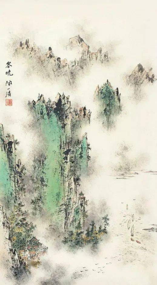 这100幅山水画,清新又养眼,真的绝了!快收藏!
