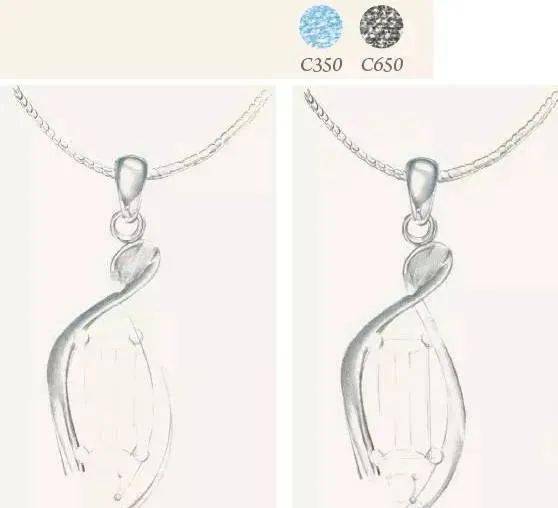 彩铅 教你十步画一幅珠宝图!_项链