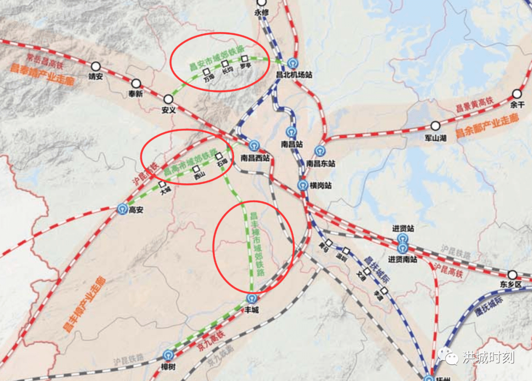 轨交另一种模式连接丰樟高规划3条市域铁路昌抚城际67走向出炉沿线