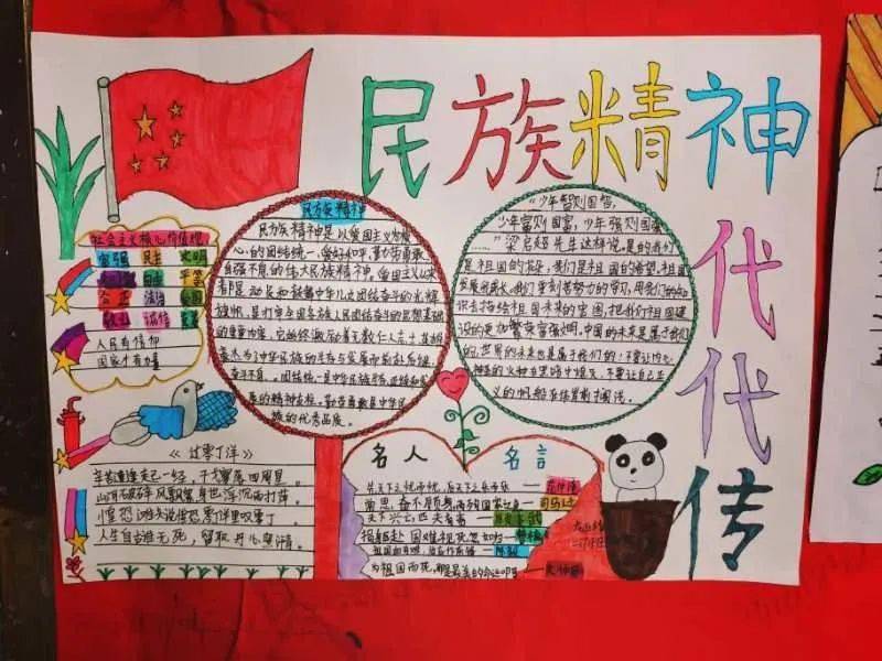 "庆国庆,弘扬民族精神"——培星学校小学部二年级手抄报比赛