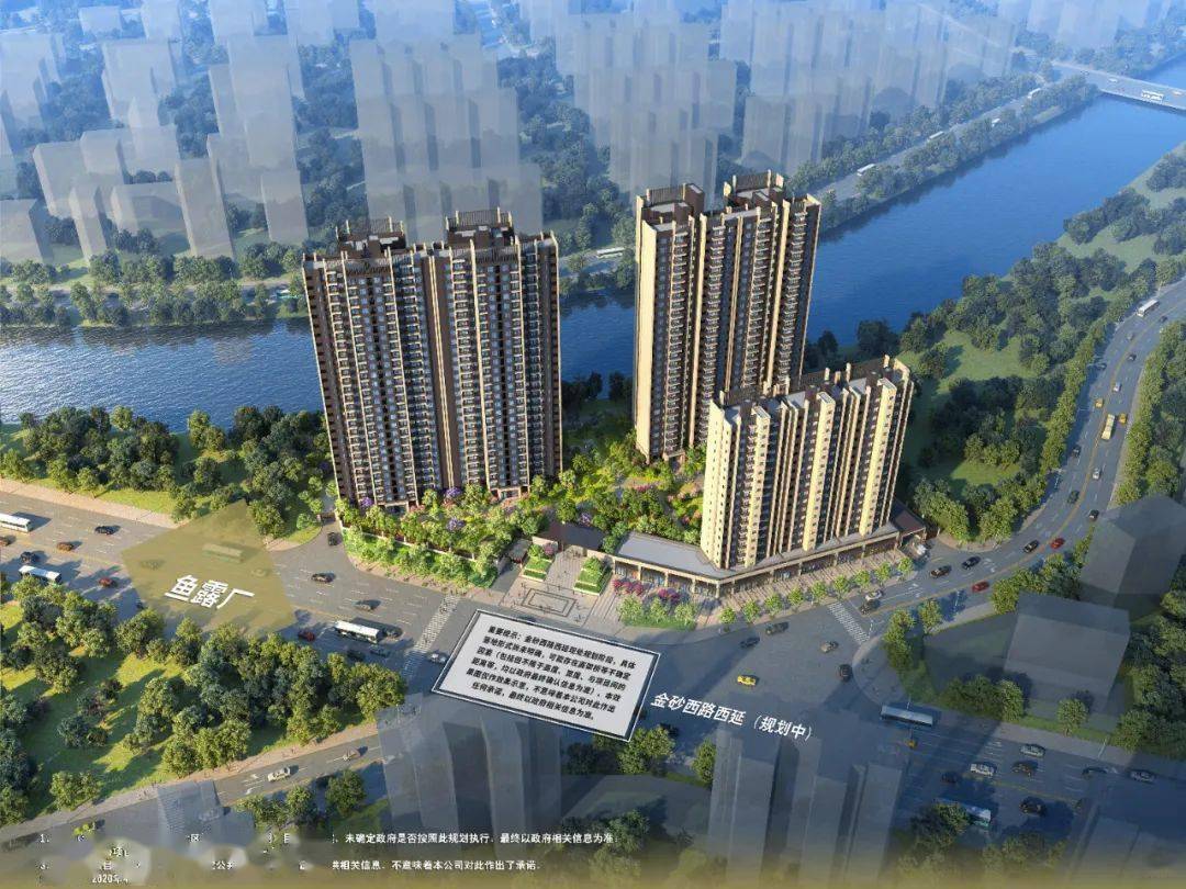 河景在前,「誉龙府」规划3栋16-27层高层住宅,推出 68-126㎡二到四房