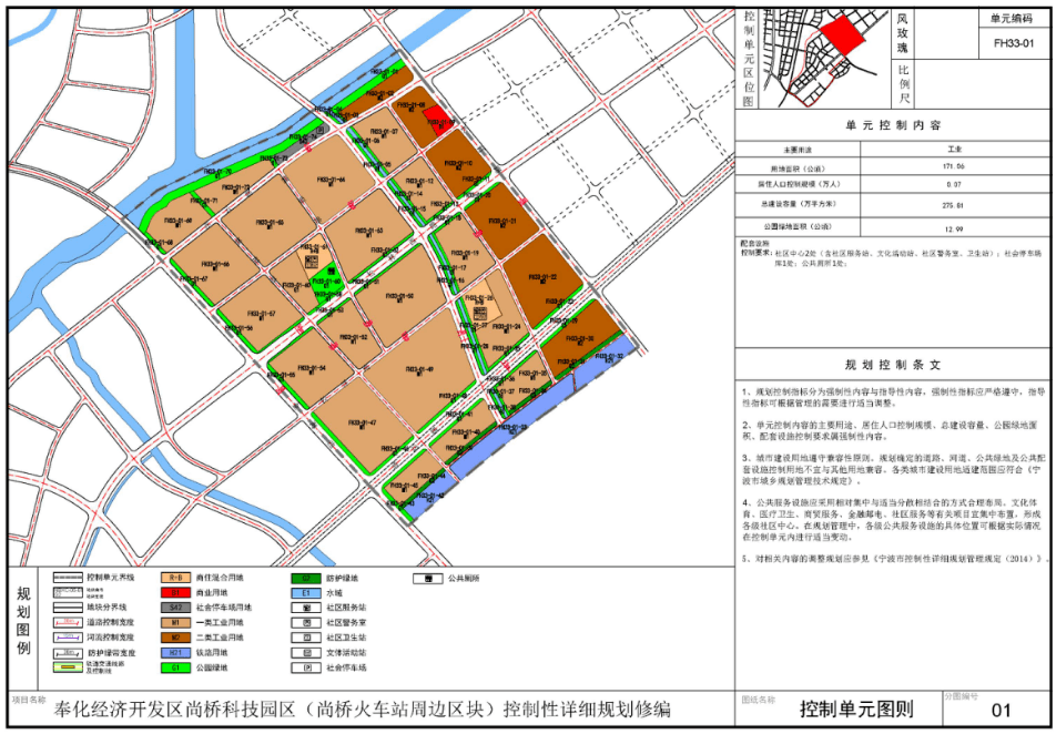 【城建规划】奉化经济开发区尚桥科技园区(尚桥火车站