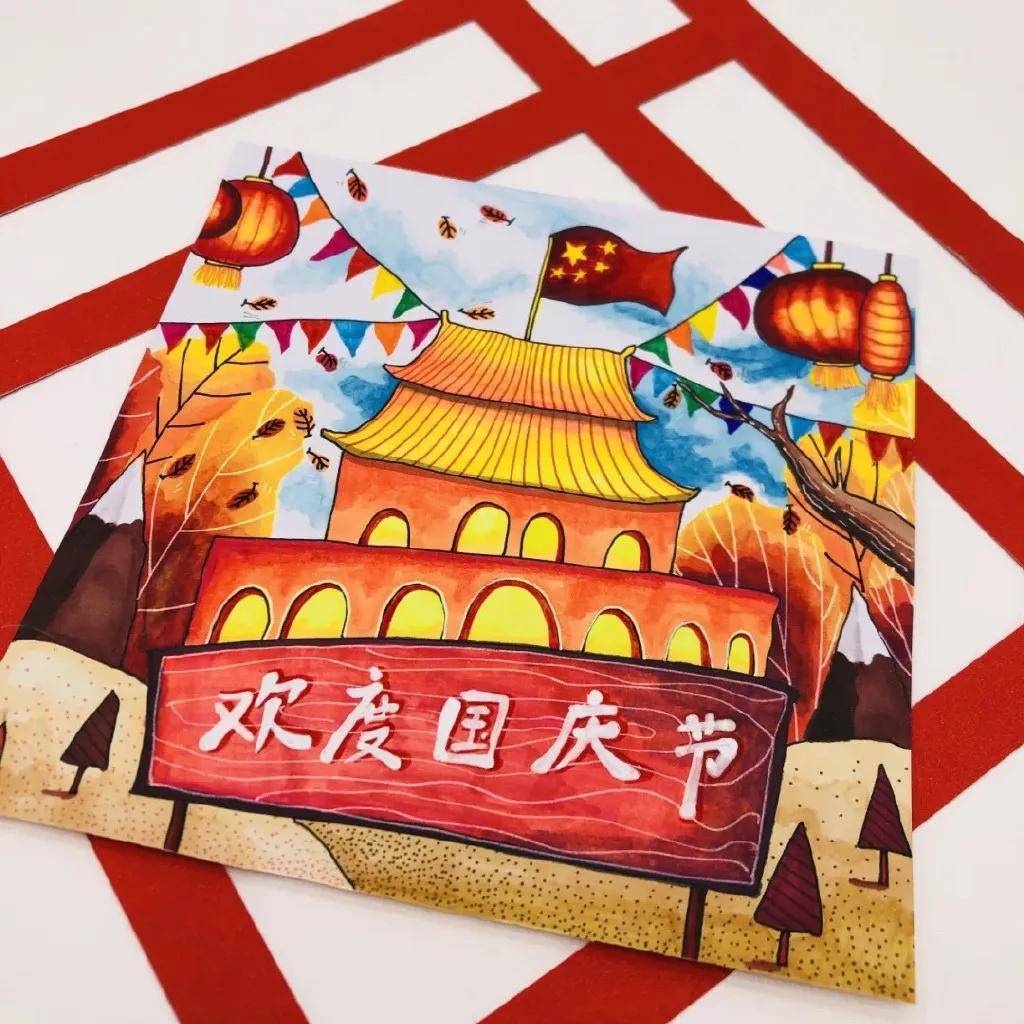 太厉害了,中秋国庆精美绘画教程,为了创新大赛朋友们收藏起来