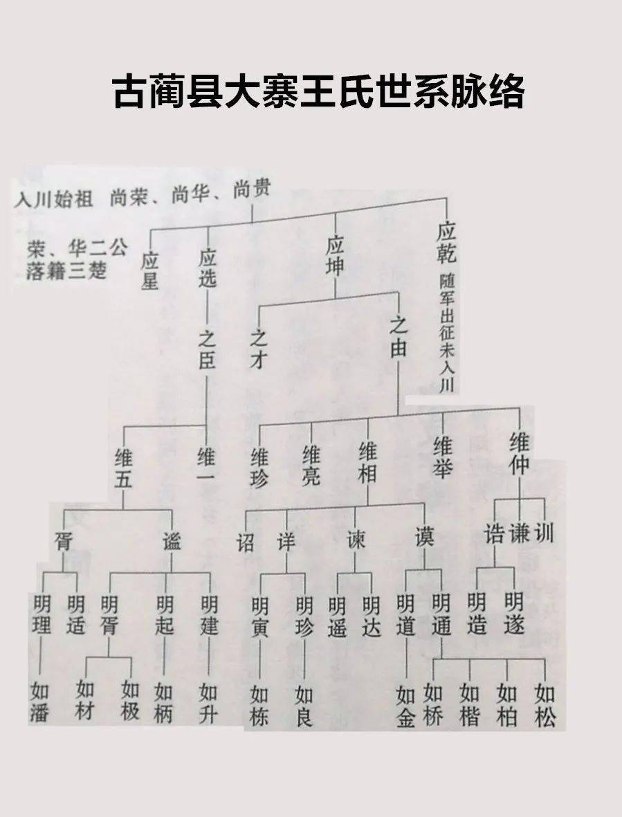 四川省古蔺县大寨王氏家族简介