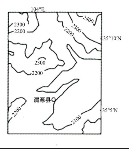 下图为渭源县局部等高线地形图(单位:米).