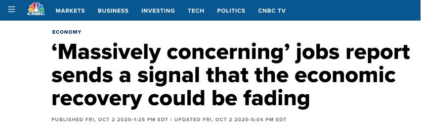 失业率|美媒：“非常令人担忧”的就业报告表明 美国经济复苏可能正在放缓