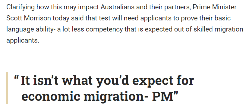 谈球吧体育澳总理最新解释！配偶移民英文要求有多高？改革引发诸多不满境内申请人更受影响？(图3)