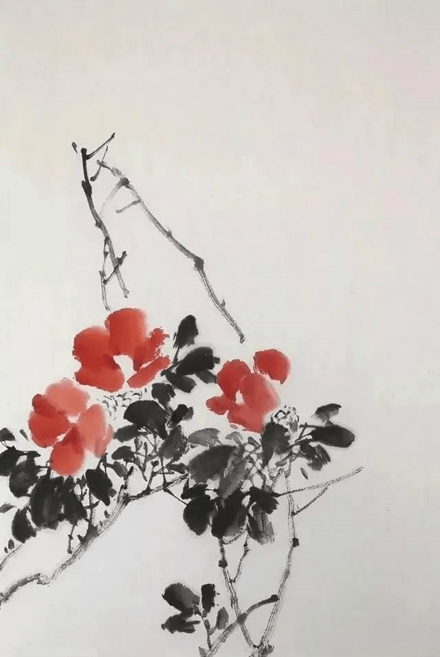 写意国画教程——山茶花画法