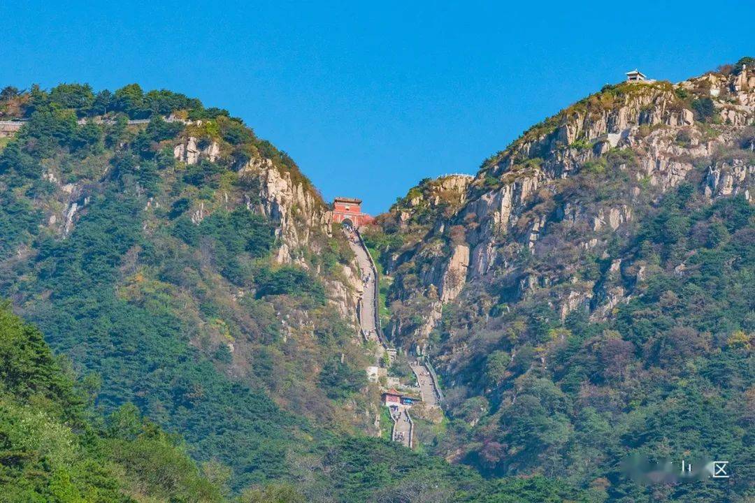 登泰山极顶 看层林尽染