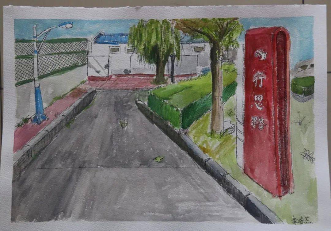 何当执笔勾秋韵 共画校园长卷图