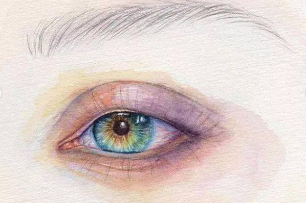 水彩|沉迷眼睛刻画的小伙伴看过来！Lina的水彩人物肖像步骤统统分享给你！