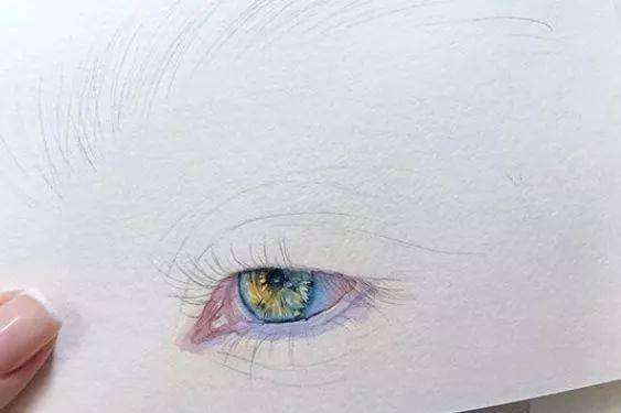 水彩|沉迷眼睛刻画的小伙伴看过来！Lina的水彩人物肖像步骤统统分享给你！