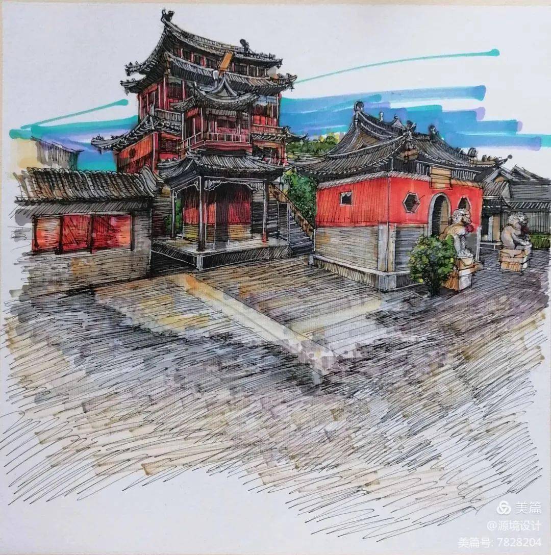 保职院教师"手绘老保定"燃爆古城!