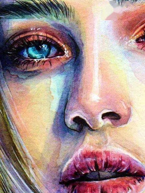 水彩|沉迷眼睛刻画的小伙伴看过来！Lina的水彩人物肖像步骤统统分享给你！