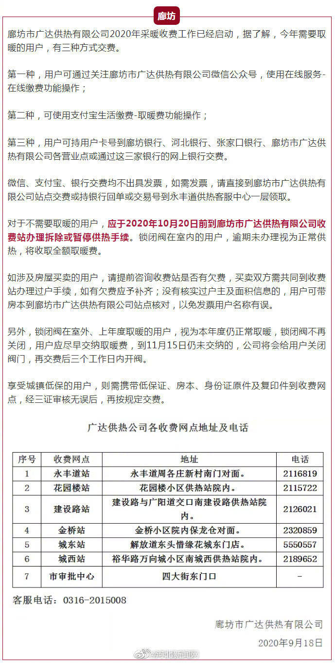 供暖|河北多地发布供暖通知